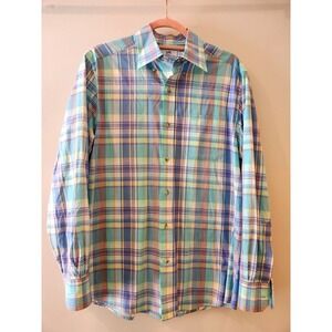 Southern Tide Classic Fit Plaid Long Sleeve Button Down Shirt Men Size‎ S